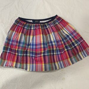 Polo Ralph Lauren madras plaid skirt
